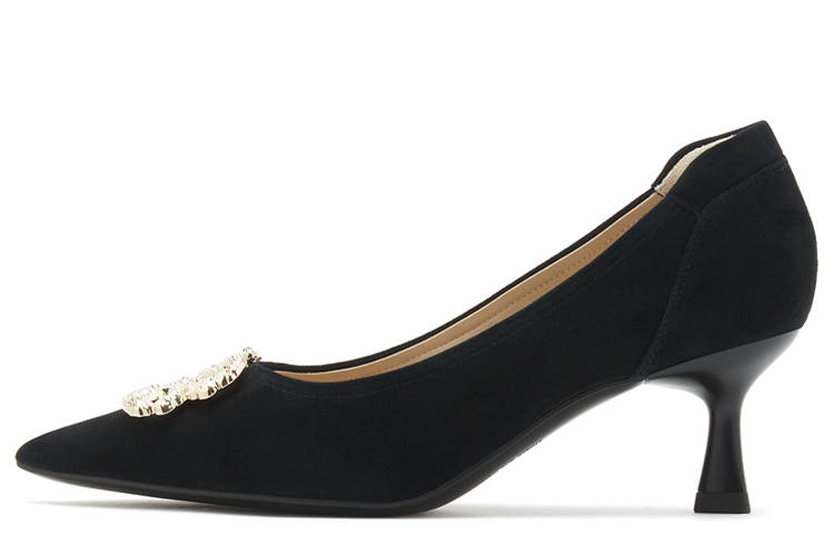 Joypeace Storm Lady Sheepskin Slim Heel High Heels 6cm Women's