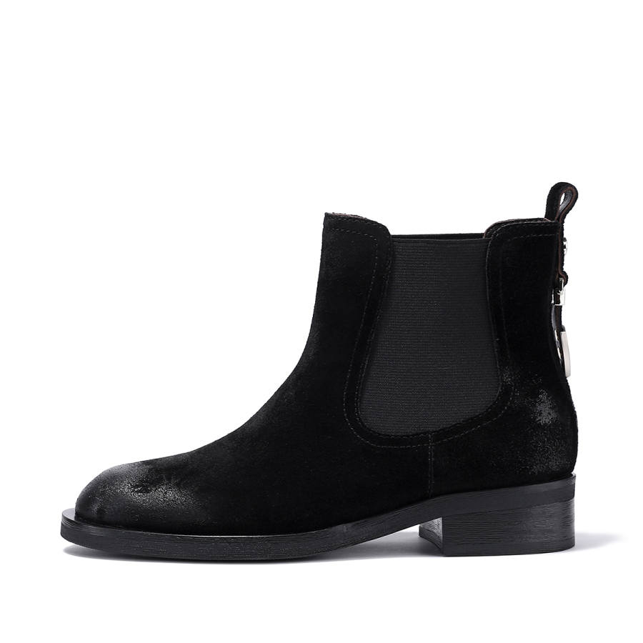 BELLALILY Chelsea Boots Women's Black/Coffee