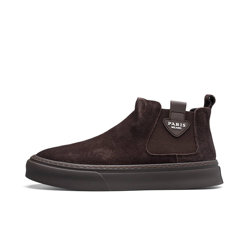 PARDASAUL Cow Suede Short Chelsea Boots Men's