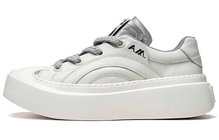 Anthony Miles Cow Leather Slip Resistant, Abrasion Resistant, Height Increasing Low top Skateboard Shoes Men's