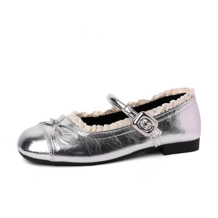 Aimilian Pu Flat Mary Jane Shoes Women's