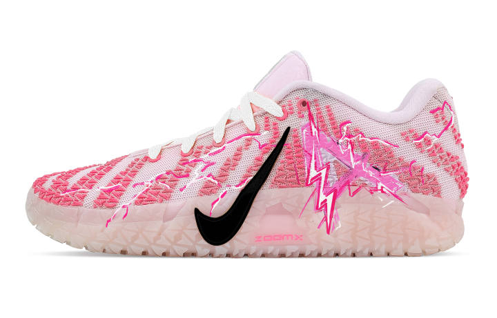 Nike Nike Ja Morant 3 Lightning Rainbow Rebound Grip Low top Basketball Shoes Men's Pink