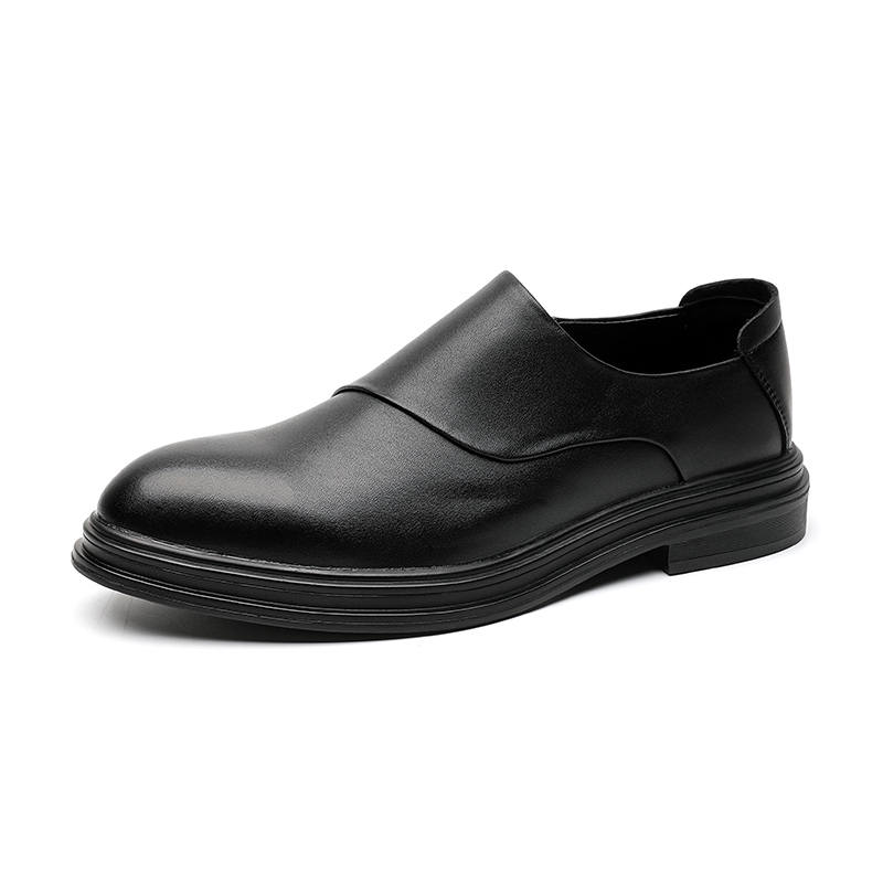 PINYI Microfiber Leather Dress Shoes Men's Black