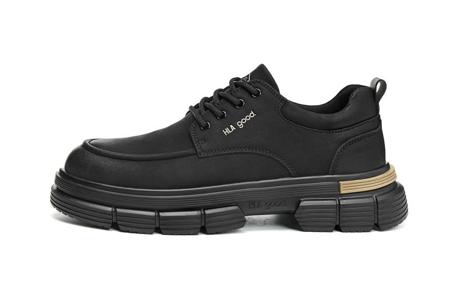 HLA HLA Combat Boots Men's Black, Earth Yellow