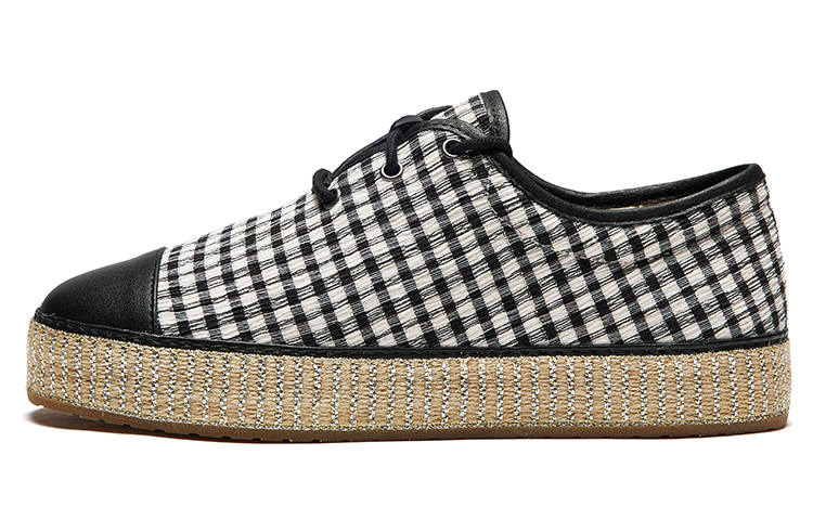 Joy&Mario Fabric Platform Shoes Women's Black