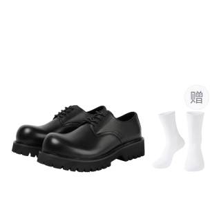 GXG Top Grain Cow Leather Casual Shoes Men's Black