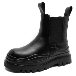 SEMIR Pu Crew Chelsea Boots 5.5cm Women's Black