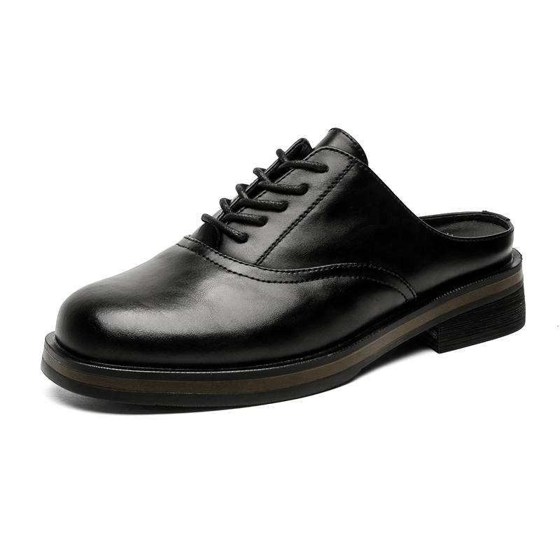V ZERO FIVE V ZERO FIVE Rubber Sole Leather Patchwork Abrasion Resistant Slip Resistant Abrasion Resistant Slip Resistant
