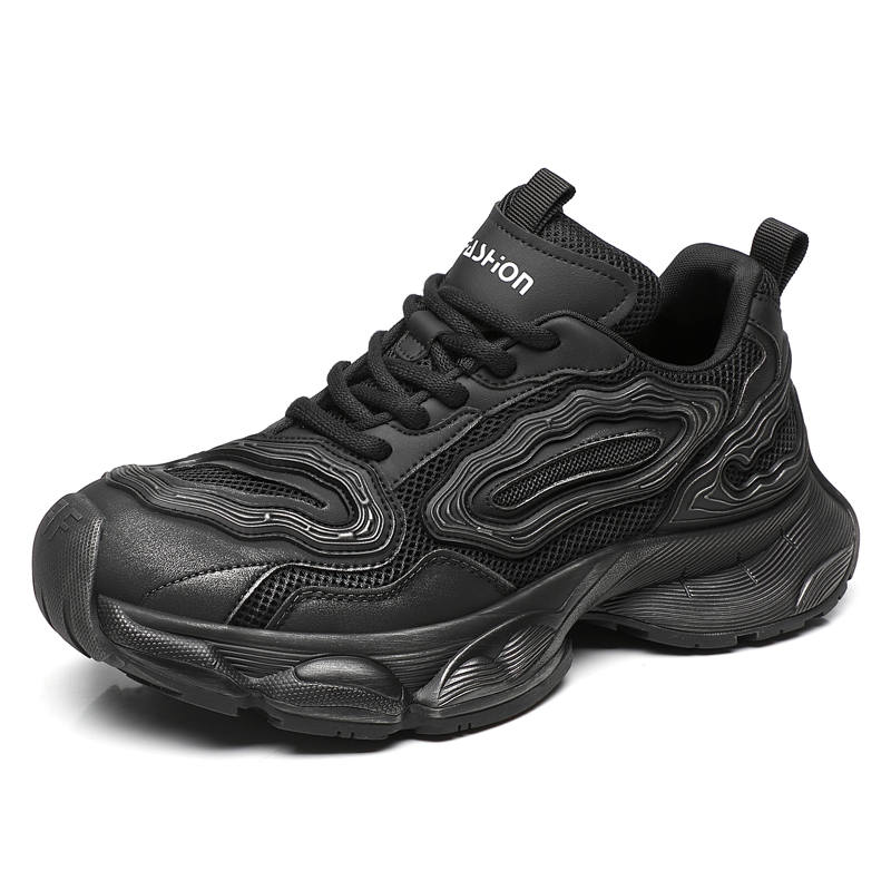 AOSAILUN Low top Chunky Sneakers Men's Black