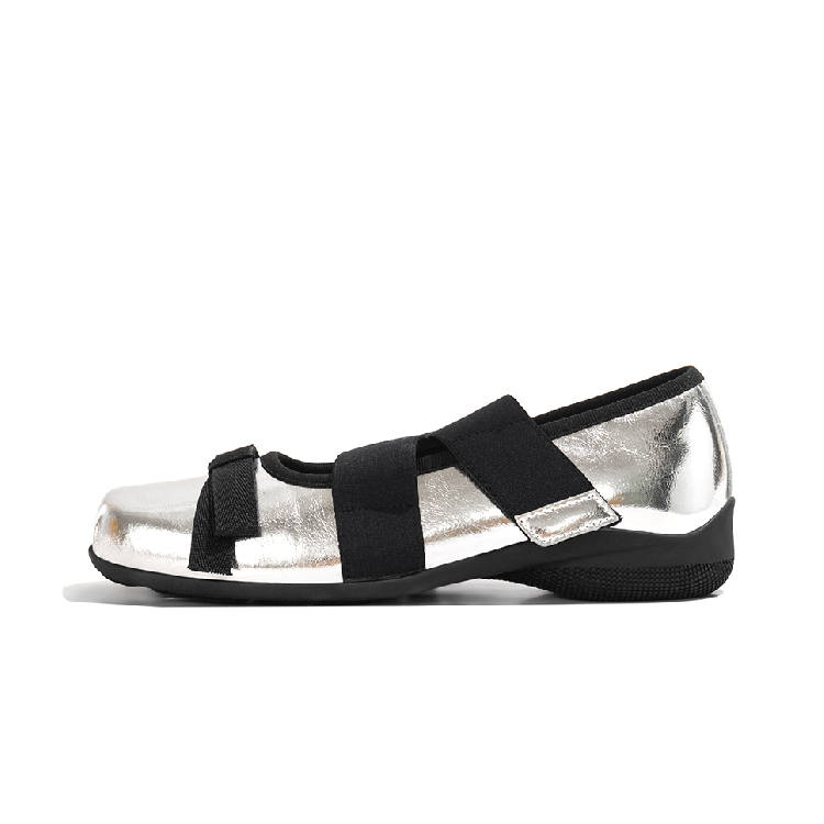 LAOMIAO Cow Split Leather Chunky Heel Mary Jane Shoes Women's