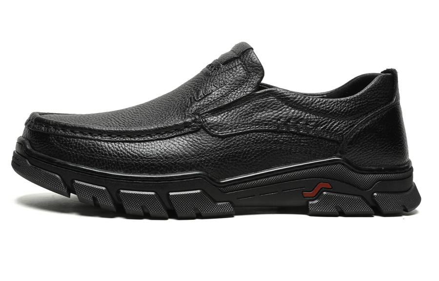 Mulinsen Cow Leather Casual Shoes Men's Black
