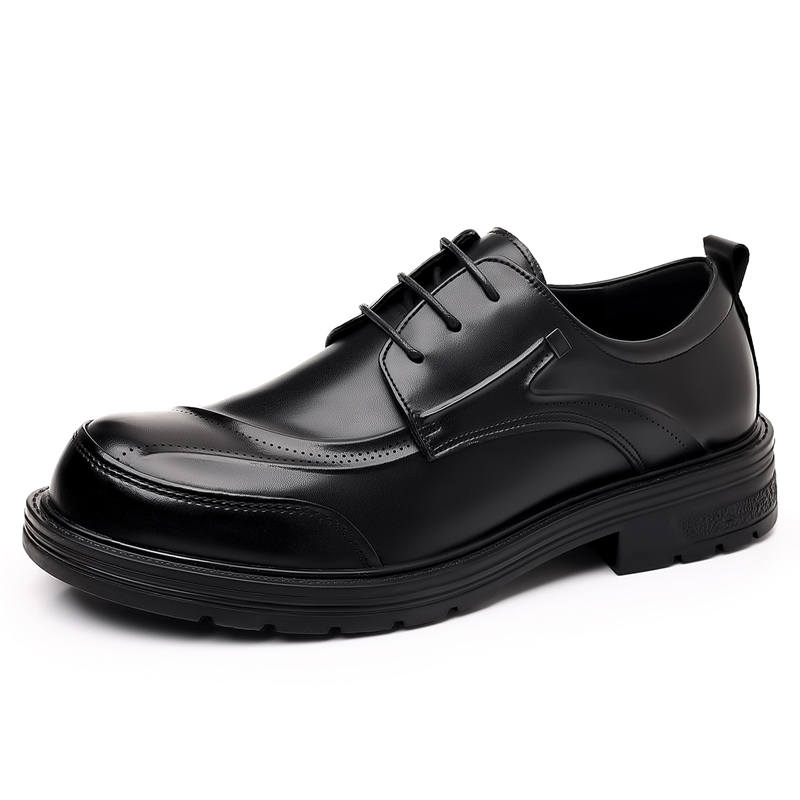 CITONGXIANSHENG Microfiber Leather Casual Shoes Men's Black