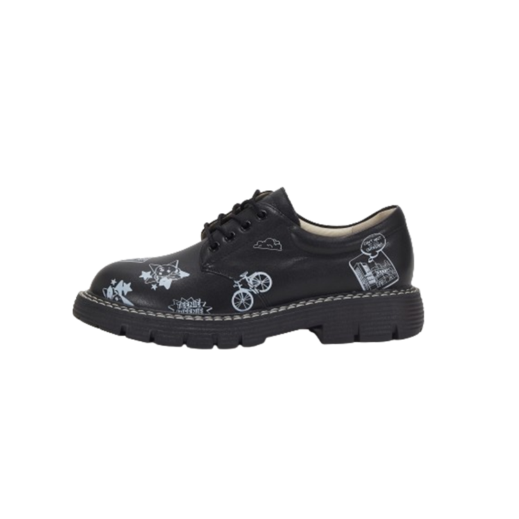 Teenie Weenie Cow Leather Fashion Trend Casual Shoes Women's