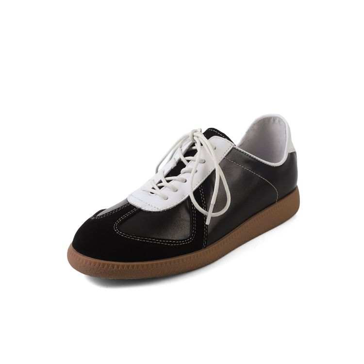 SUYANJIAO Cow Leather Abrasion Resistant Moisture Wicking Low top Casual Shoes Women's