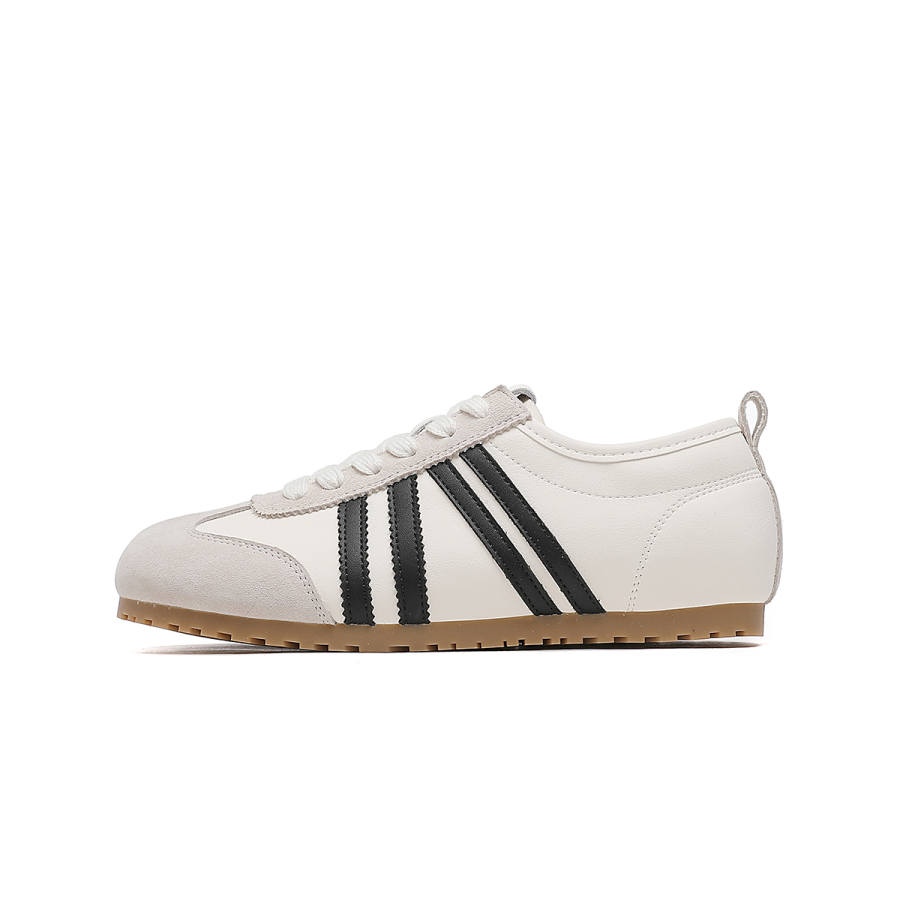 CARDANRO Casual Shoes Women's Low Top Beige Black/Card Brown