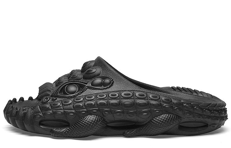 Cabbeen EVA Skeleton Slip Resistant Quiet Slip Resistant Quiet Slide Slippers Men's Candy