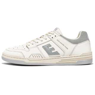 East Pacific Trade Prime Leather Low top Skateboard Shoes Unisex White Gray