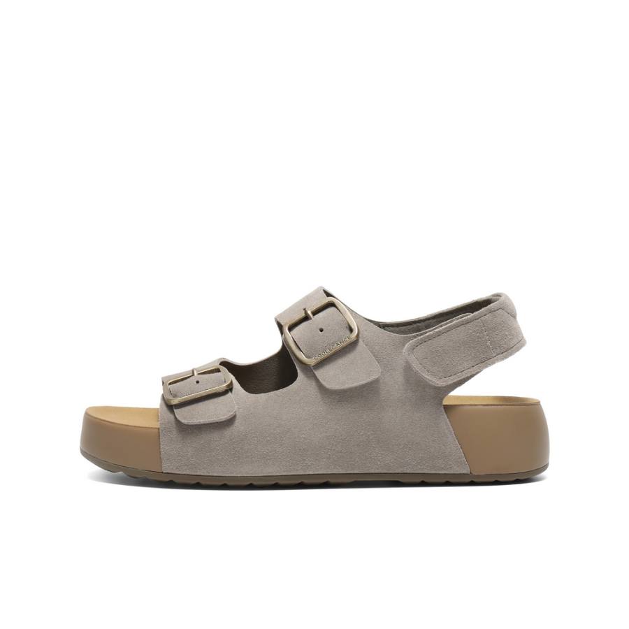 BELLE BELLE Beach Sandals Men's Gray, Brown