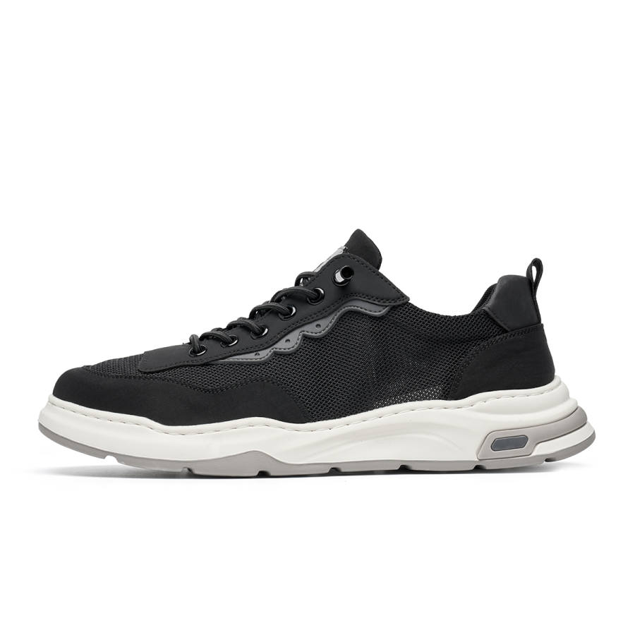 C°BANNER Textile, Synthetic Leather Low top Casual Shoes Men's Black