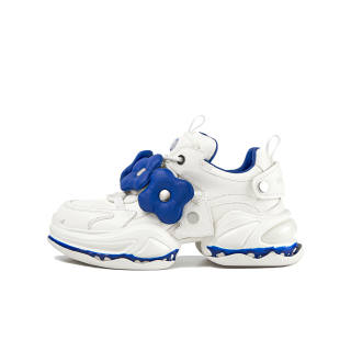 OOPPSS C Low top Chunky Sneakers 6cm Women's Blue White