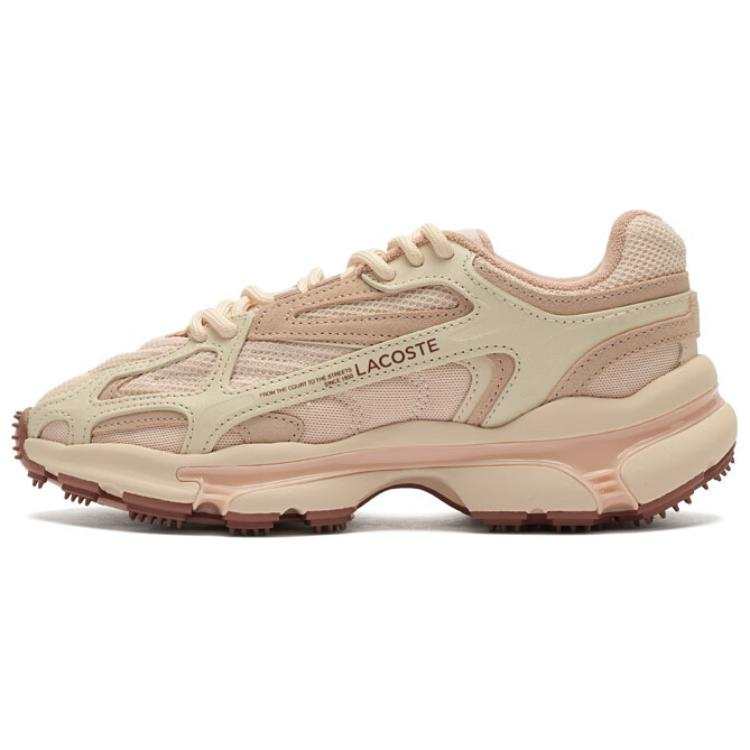 LACOSTE L003 Abrasion Resistant Low top Casual Shoes Women's Pink