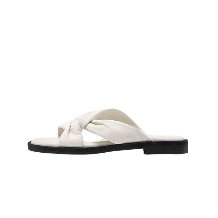 7or9 Rubber Sole Slip Resistant Abrasion Resistant Slide Slippers Women's