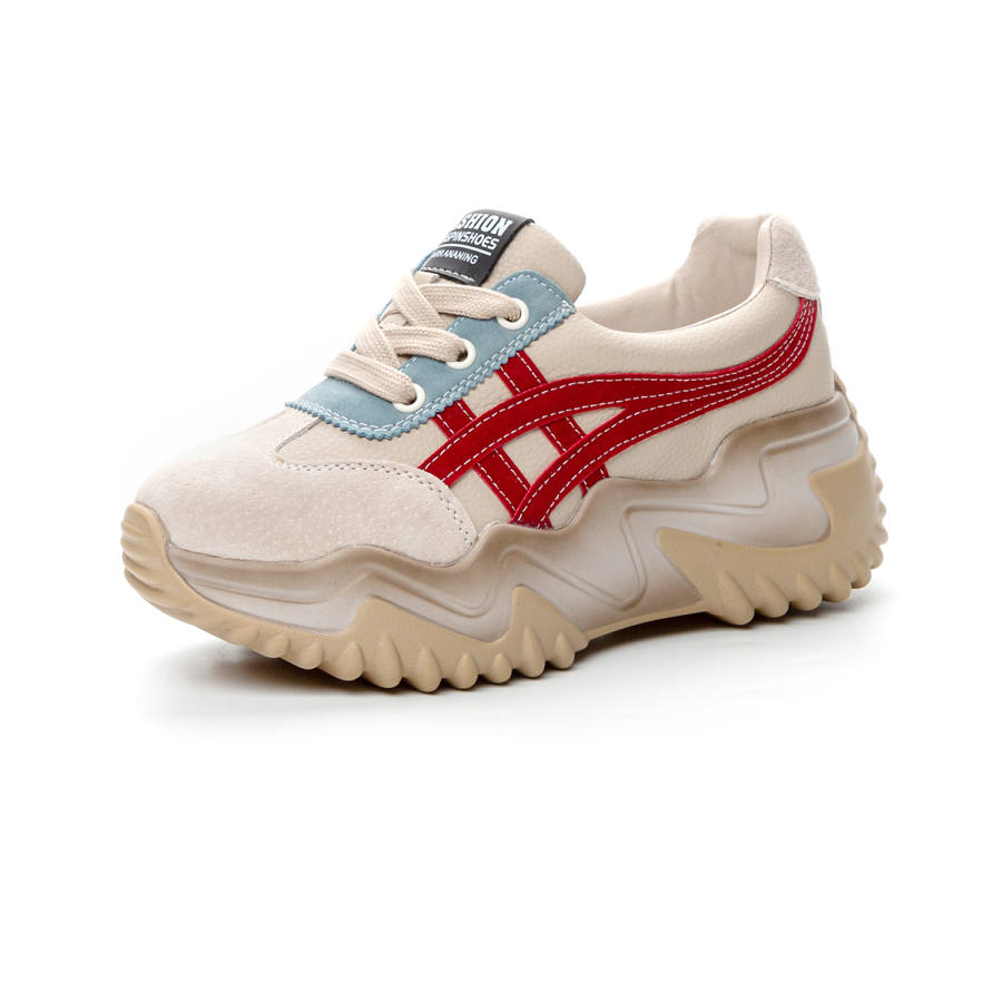 CHOVO Cow Split Leather Low top Casual Shoes Women's