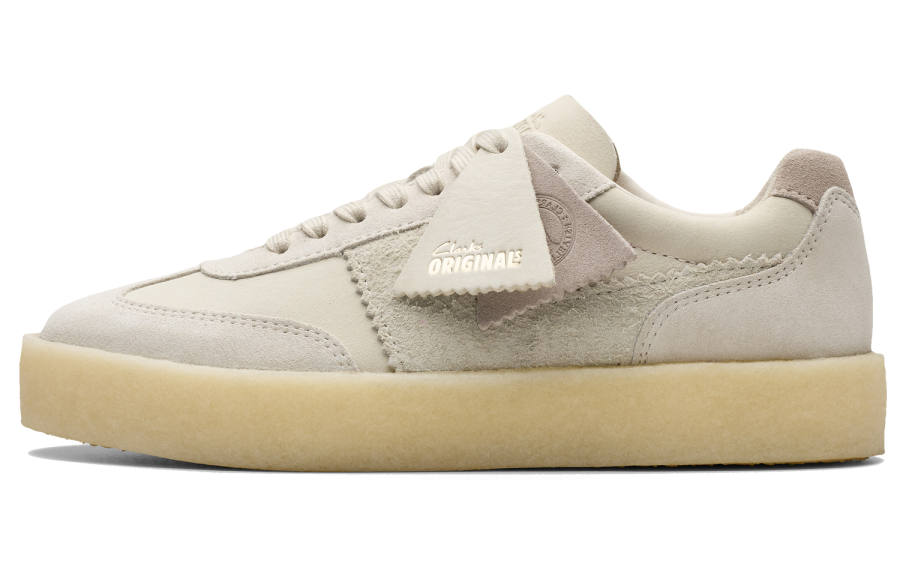 Clarks Low top Skateboard Shoes Women's White Gray