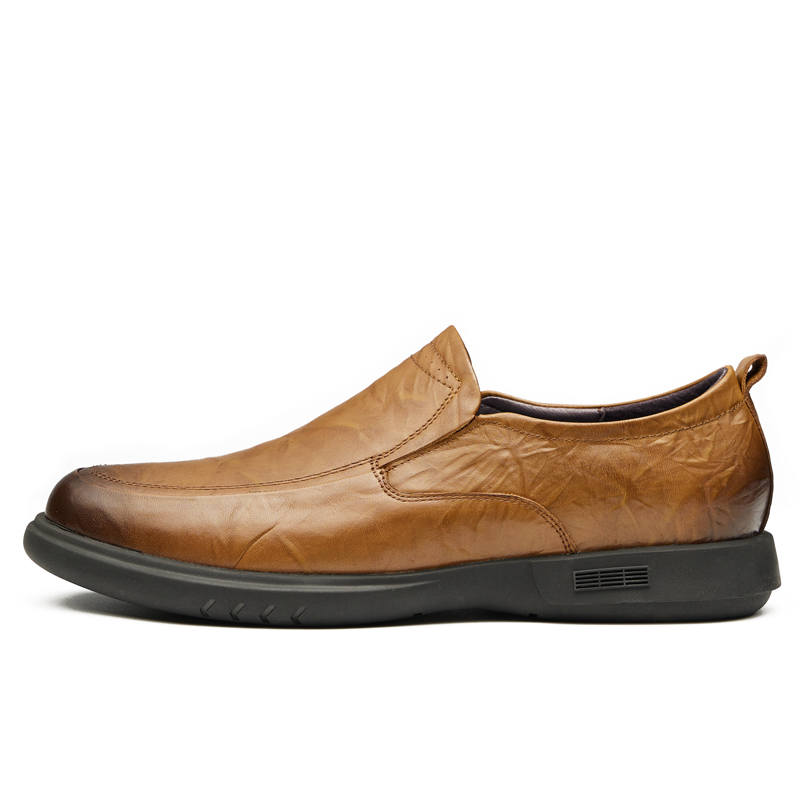 GOG Casual Leather Shoes Men's Low Top Black