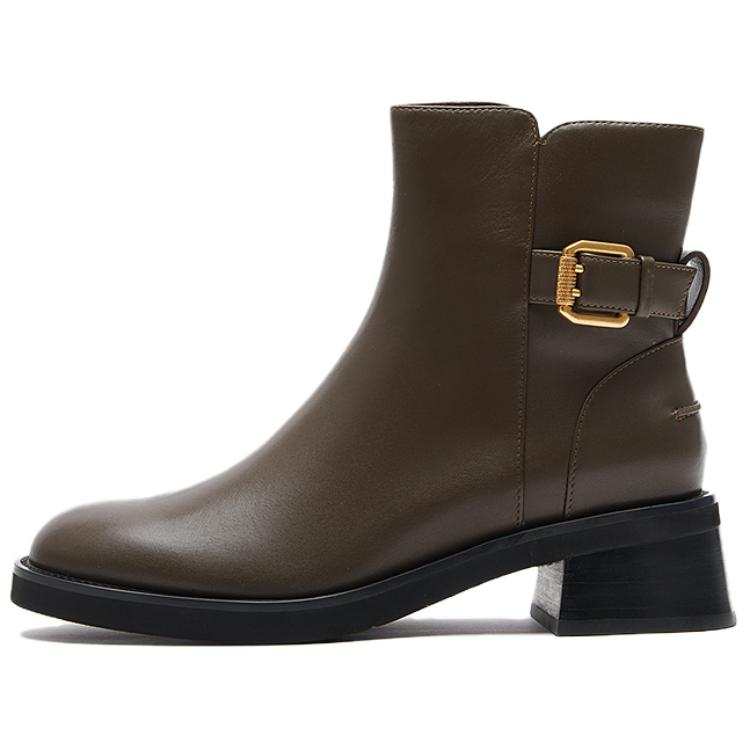Le Saunda Cow Leather Ankle Boots 4.8cm Women's