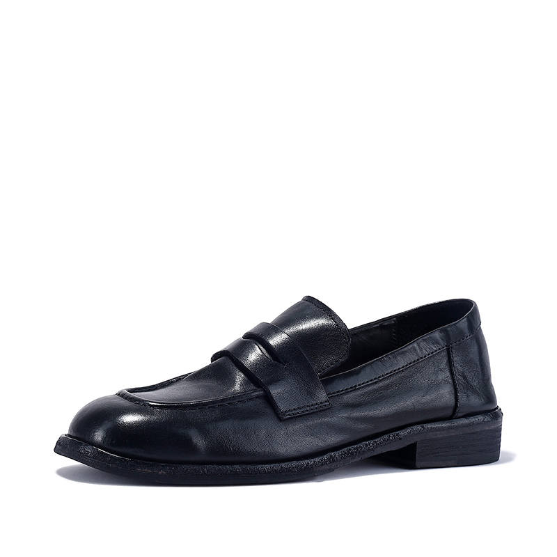 BELLALILY Ballet Flats Cow Leather Loafers 2.5cm Women's