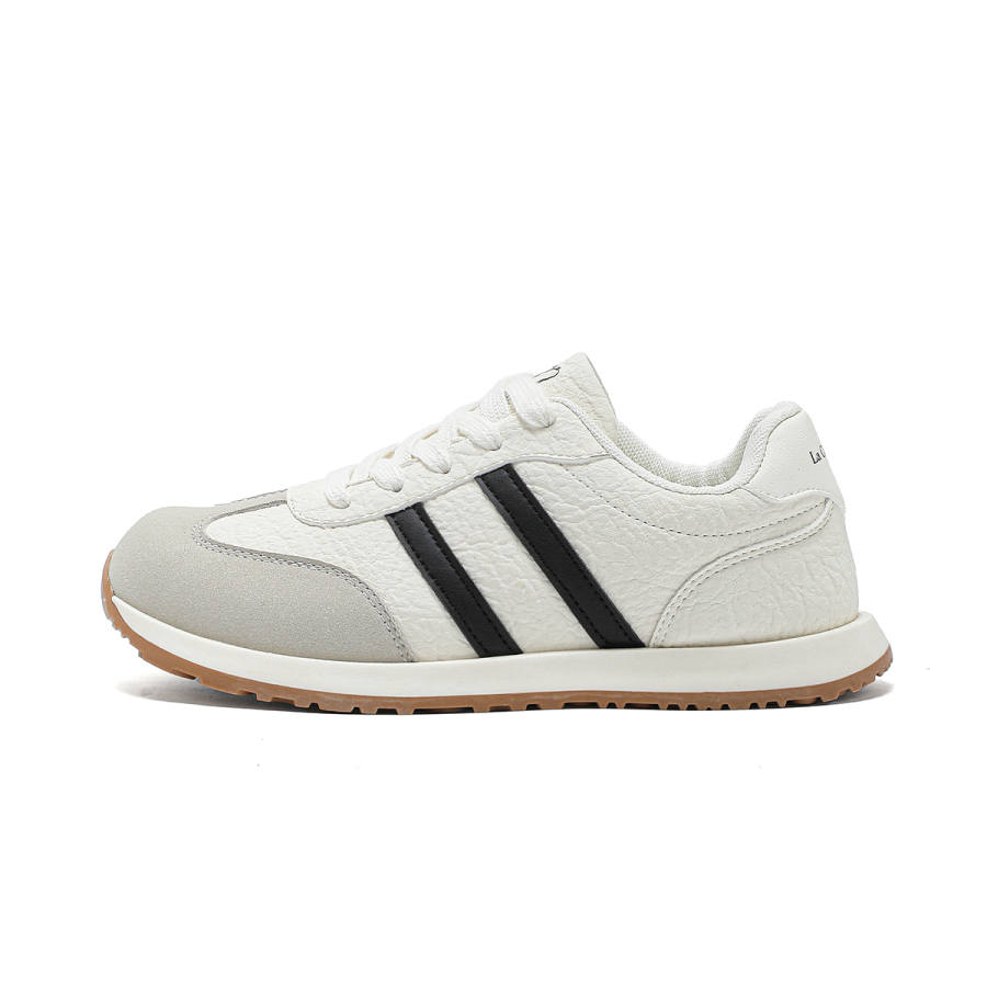 La Chapelle Pu Abrasion Resistant Low top Casual Shoes Women's Beige Black