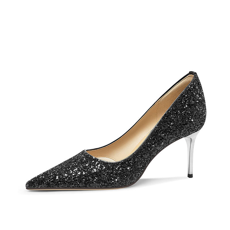 LOLY LOLY Slim Heel High Heels Women's Black