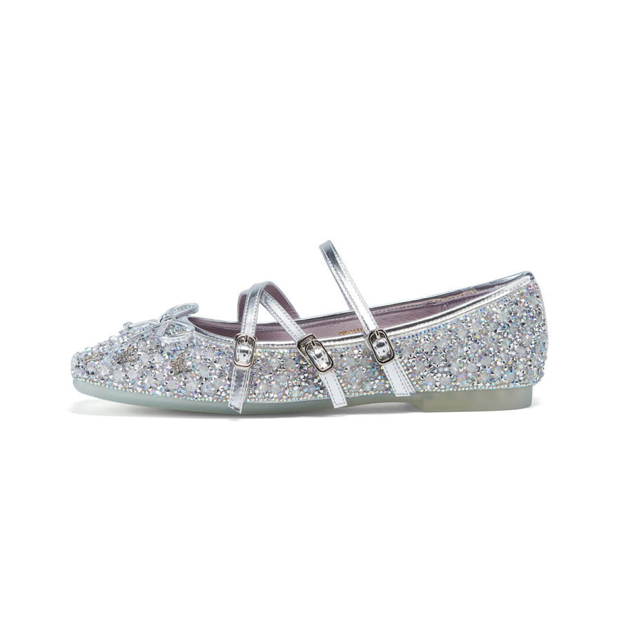 ST&SAT Mary Jane Shoes Women's Gold/Silver