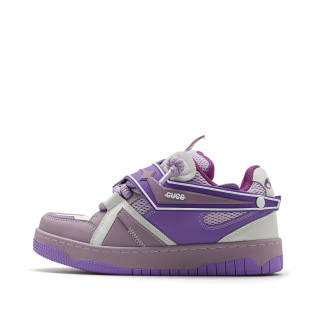 CUCS Slip Resistant Abrasion Resistant Slip Resistant Abrasion Resistant Low top Skateboard Shoes Unisex Purple