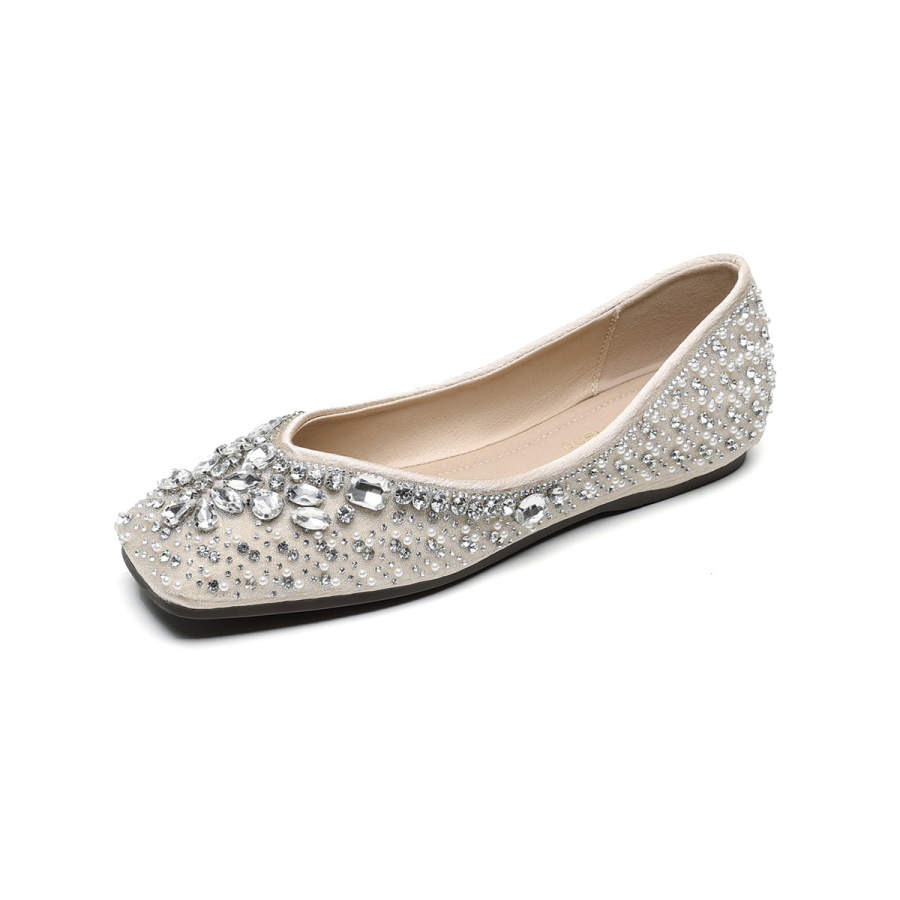 QITUMAUL Casual Shoes Women's Apricot