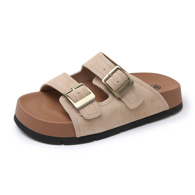 REIHUNG Rubber Cushioning Slide Slippers Women's