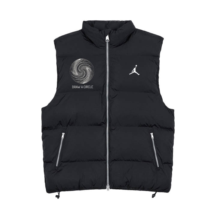 Jordan Jordan Vests Unisex Black Stand Collar Moderate Other