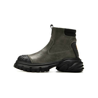 FAIRWHALE Ankle Boots Men's Khaki/Black