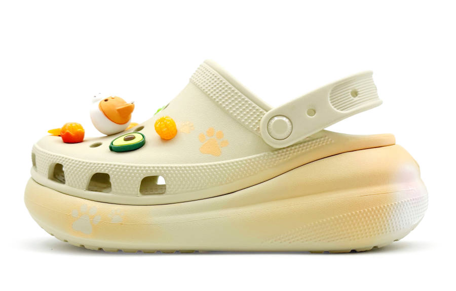 Crocs Crocs Crush Clog REGO Hot Dog, Cute Base Clogs Unisex White Yellow
