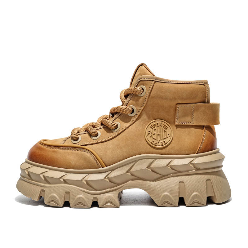 MOERBAI MOERBAI Wave Runner OG Collection Cow Split Leather Short Combat Boots Men's