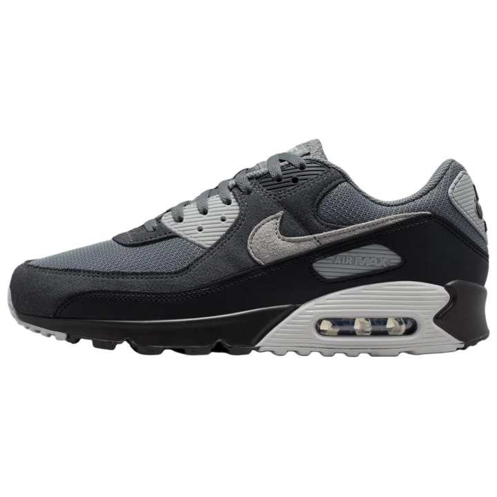 Nike Nike Air Max 90 Breathable Running Shoes Unisex Smoke Gray