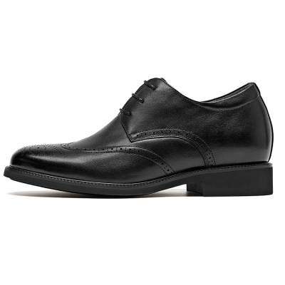 1M8 Casual Leather Shoes Men's Low Top Black