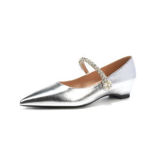 Beijiani Microfiber Leather Chunky Heel Mary Jane Shoes Women's