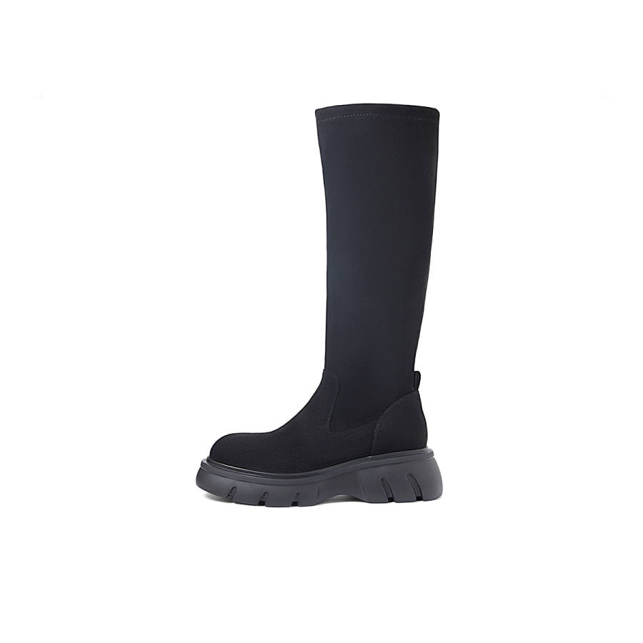 COMELY COMELY Knee High Boots Women's Black/Coffee