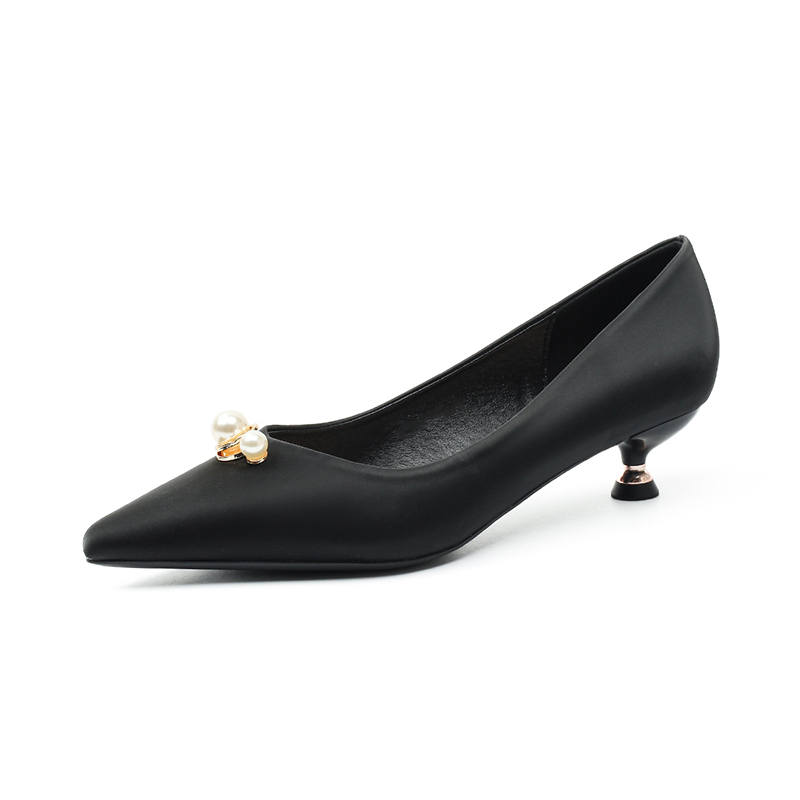 WESTLINK WESTLINK Microfiber Leather Slim Heel High Heels 3.5cm Women's