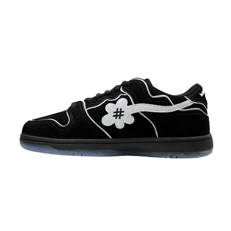 WATER THE PLANT Low top Skateboard Shoes Unisex Black