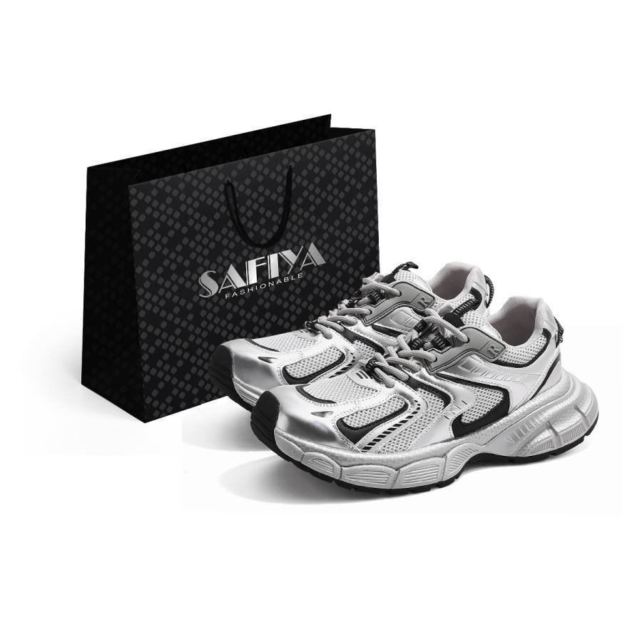 SAFIYA Safiya Low top Chunky Sneakers Unisex Silver
