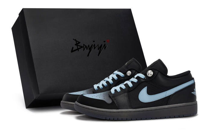 Jordan Jordan Air Jordan 1 811 Manufacturing, Black Blue Samurai New Version, Special Shoe Box
