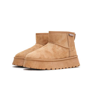 RENBEN1986 Thermal Height Increasing Balance Platform Thickened And Fleece Lined Short Snow Boots Women's